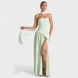 Maliyah kleit - Asümmeetriline lõige Mentool