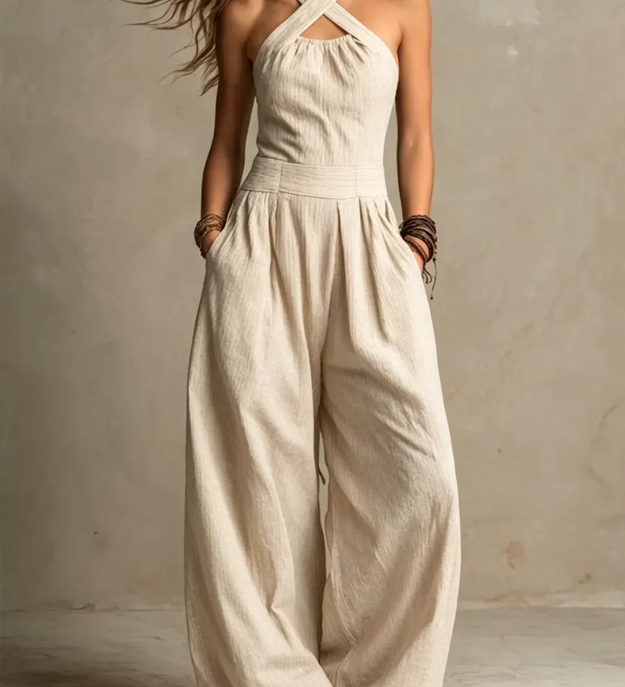 Bianca – Elegantne Ristlõikega Jumpsuit
