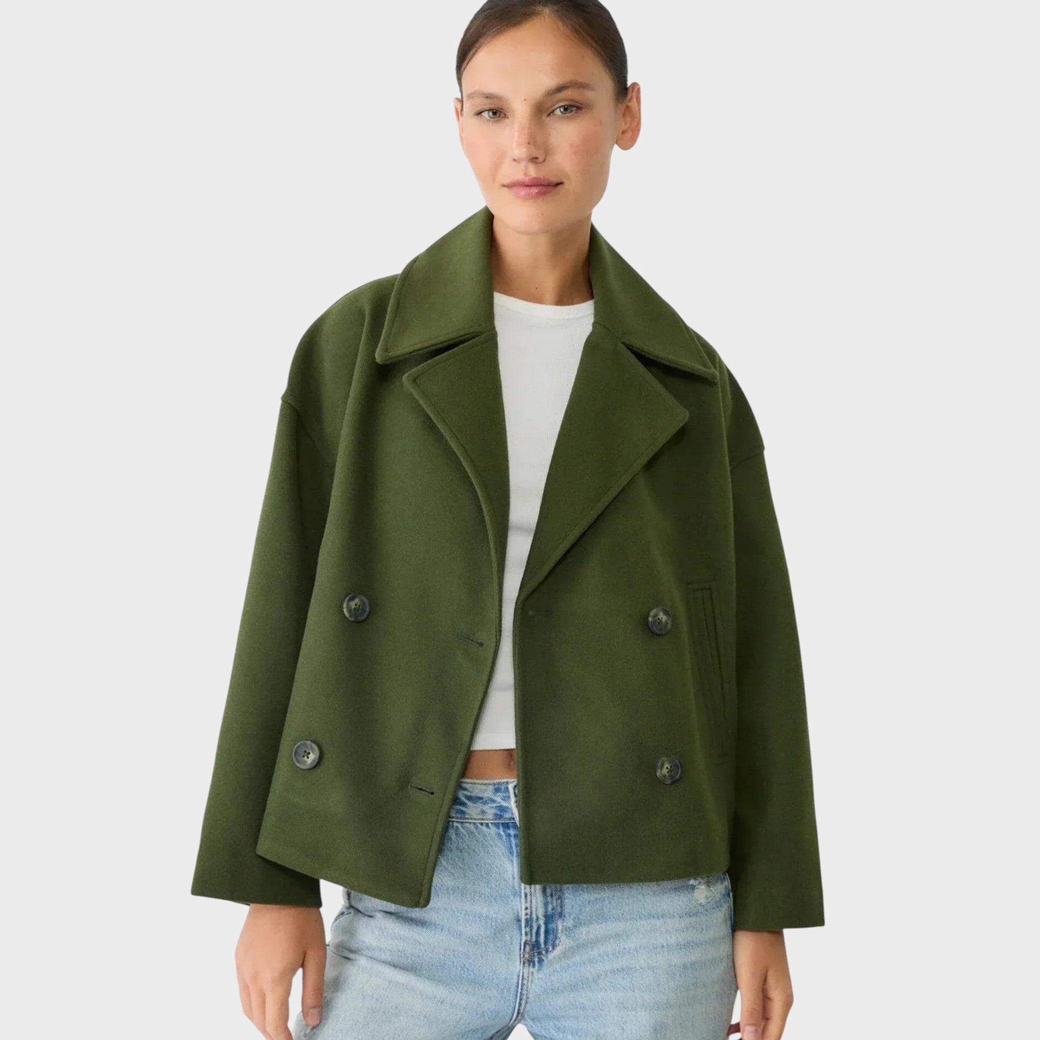 Blanka - Lühike topeltkinnisega jakk Šikk ülemine riietus