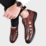 Steffen - Pruun sportlik nahksandaal